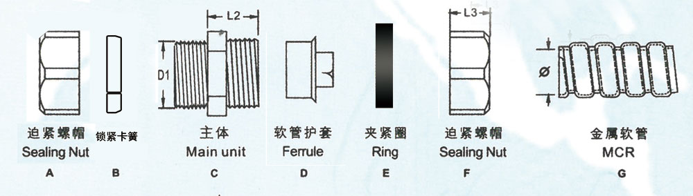 卡套式接头